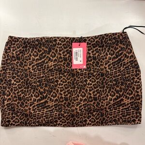 Edikted Leopard Print Mini Skirt - Brown & Black